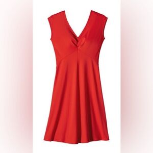 Patagonia Bandha Coral Athletic V-Neck Dress XL